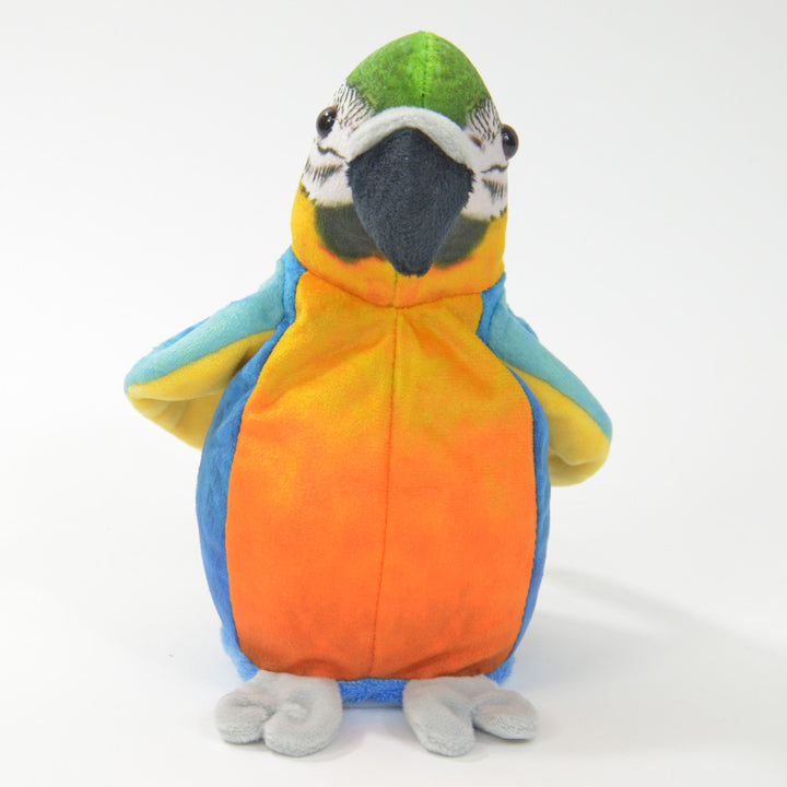 Toys42Hands Knuffel recorder papegaai oranje