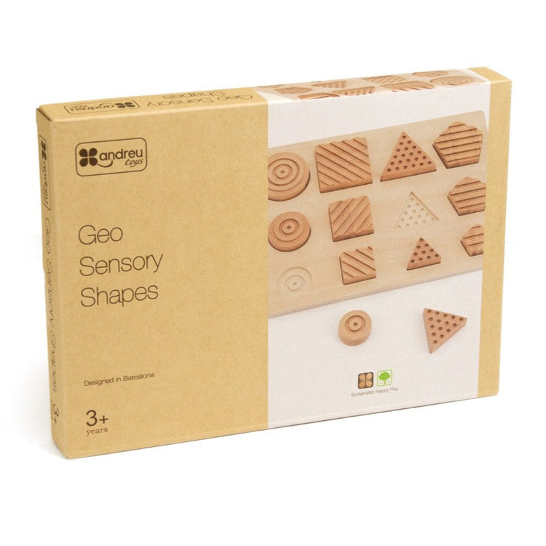 andreu toys Relief geo vormen puzzel