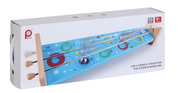 Toys42Hands Trekbiljart en bowling, 2 in 1