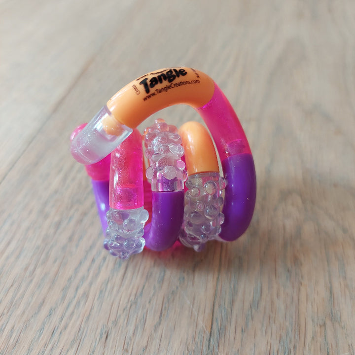 Tangle Tangle structuur oranje-roze-paars