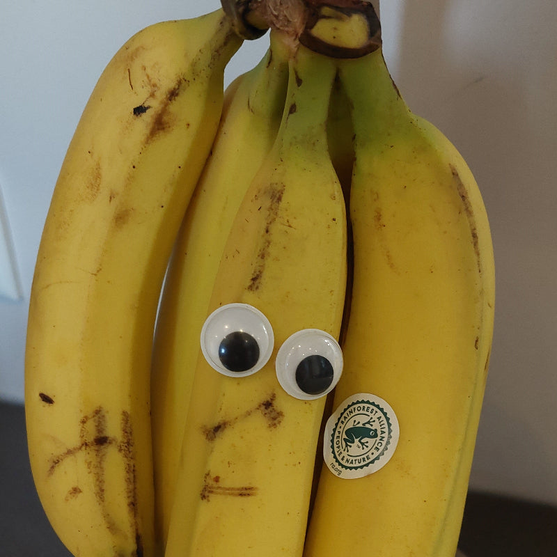 bananen met Wiebelogen groot