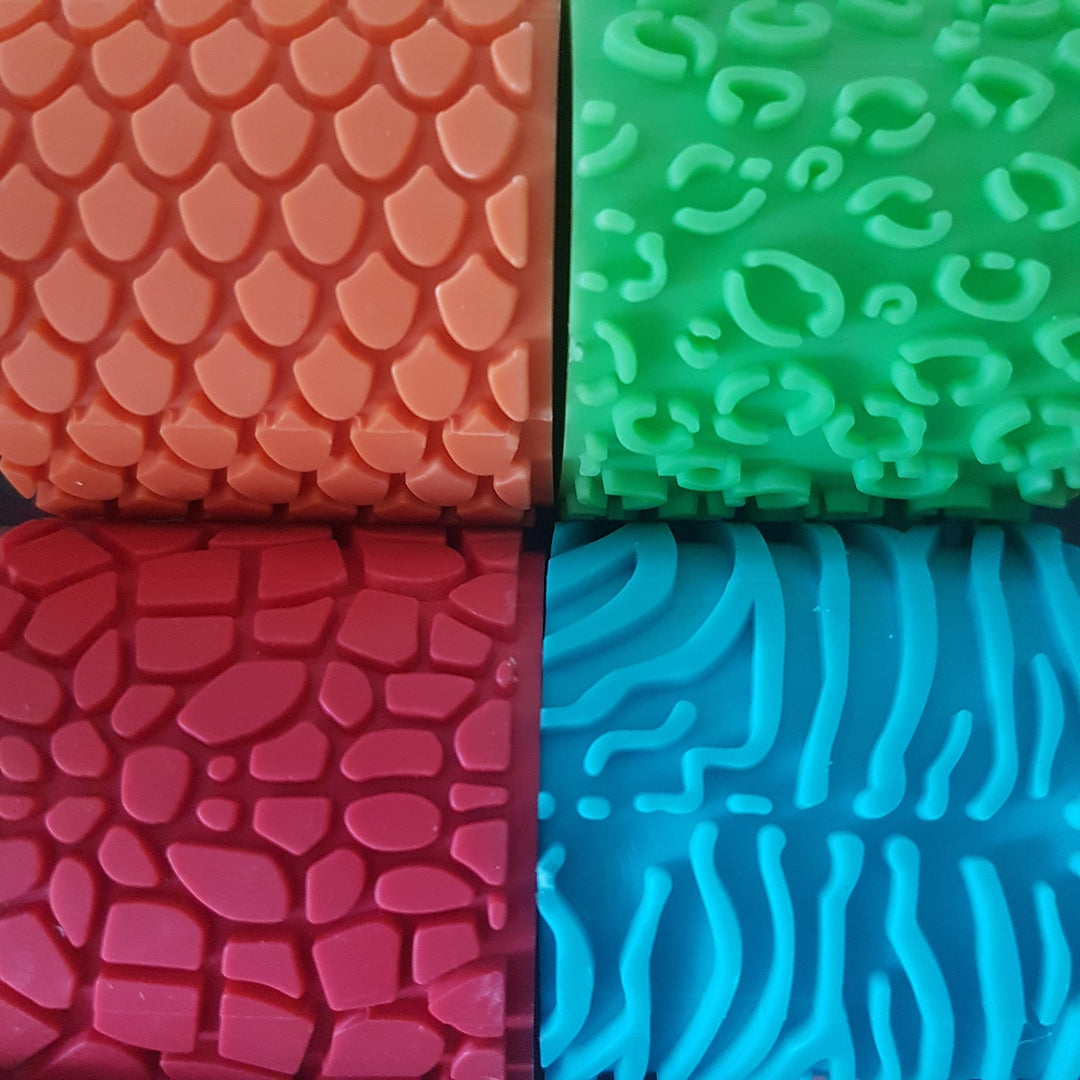 Toys42Hands Dieren structuurstempel 4stuks