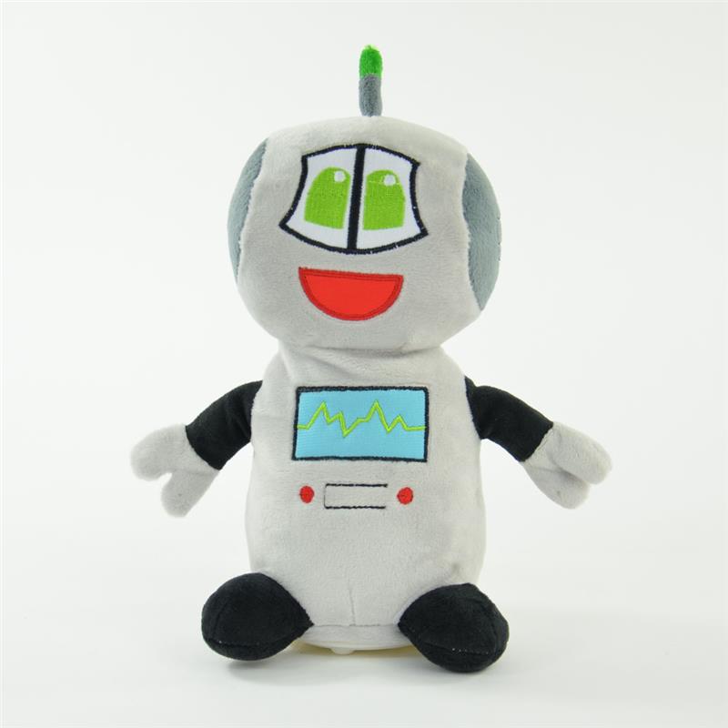 Toys42Hands Draaiende knuffel recorder robot