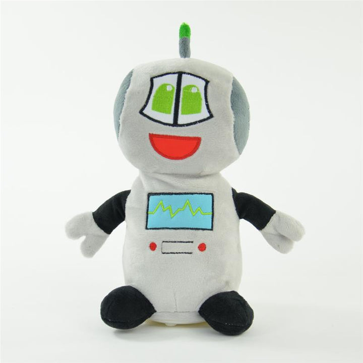 Toys42Hands Draaiende knuffel recorder robot