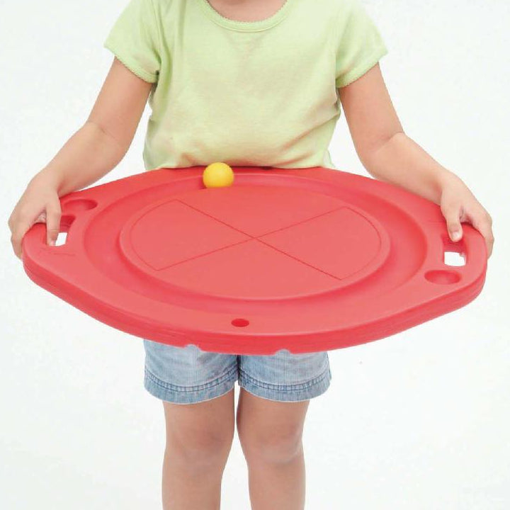 weplay Balansboard gleuf met bal in handen, tweehandig spelen 