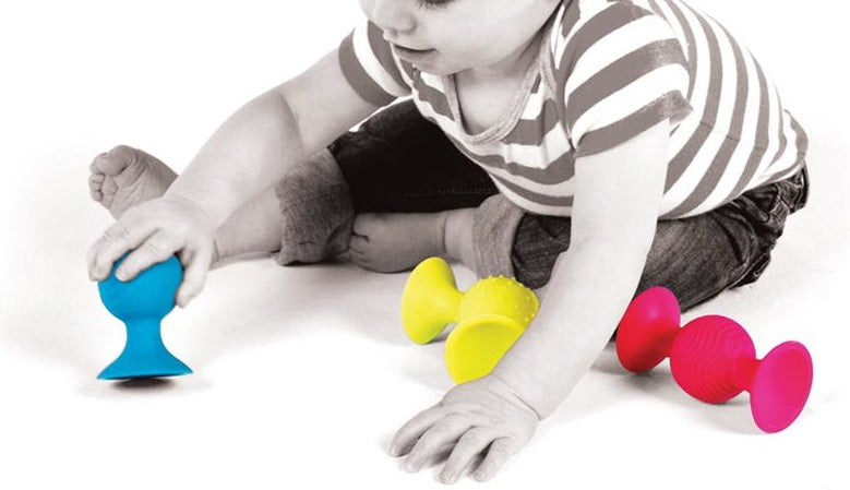 Fat brain pip squigz babyspeelgoed zuignappen, motoriekspeelgoed