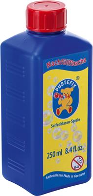 Voorkant verpakking Pustefix bellenblaas navulling 250 ml