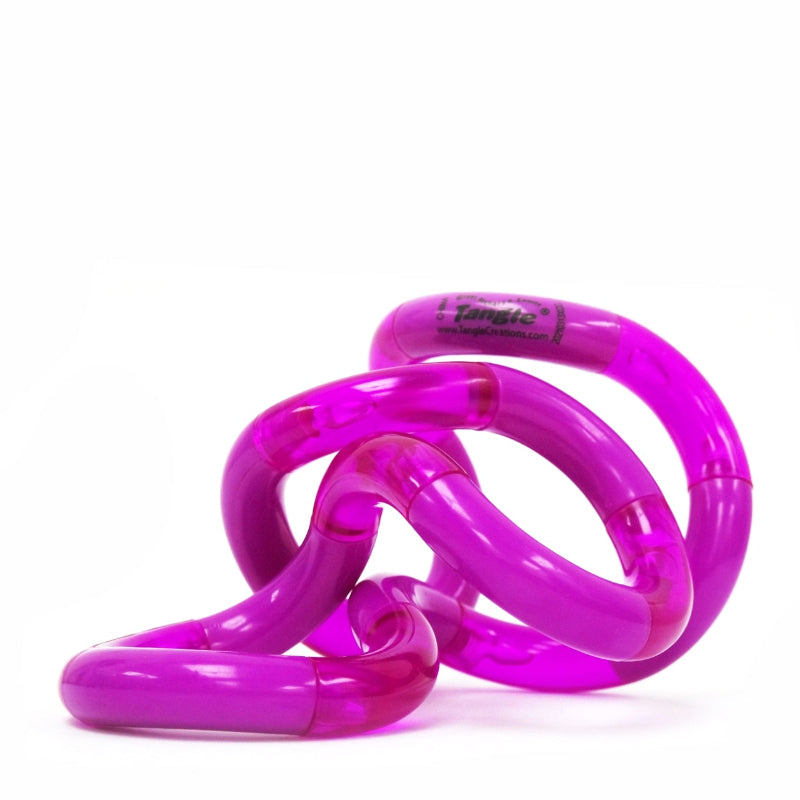 Tangle Palm tangle paars, grote tangle voor de hele hand, fidget tangle