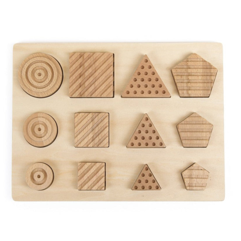 andreu toys Relief geo vormen puzzel