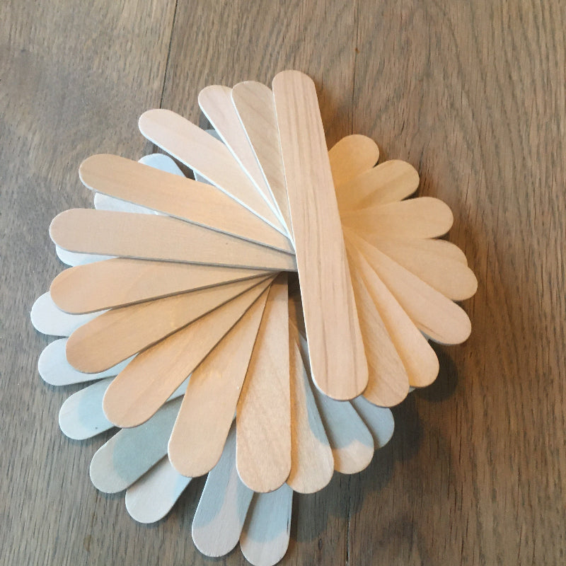 JToys Ijsstokjes groot natuur, toren bouwen, constructie materiaal