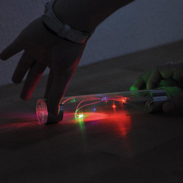 JToys Energiestaaf in het donker met licht effect, tweehandig motoriek speelgoed, stim speelgoed
