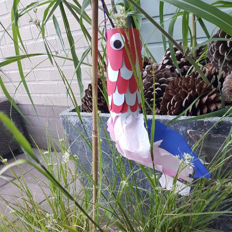 JToys Wiebelogen groot, winspel vis, japans windspel, diy