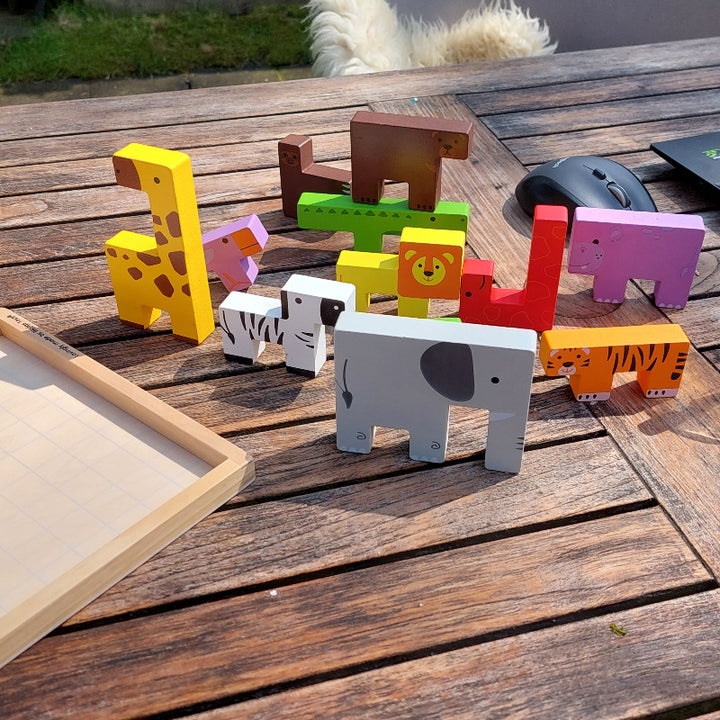 bigjigs Dieren Lock-A-Block tetris puzzel