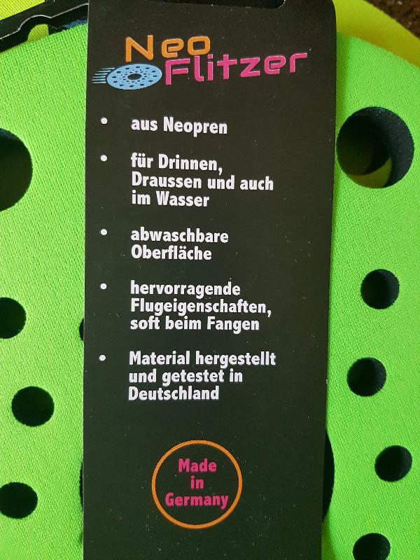 Toys42Hands Stille frisbee neopreen flitzer