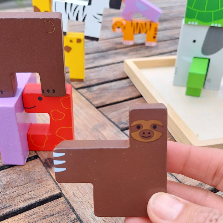 bigjigs Dieren Lock-A-Block tetris puzzel