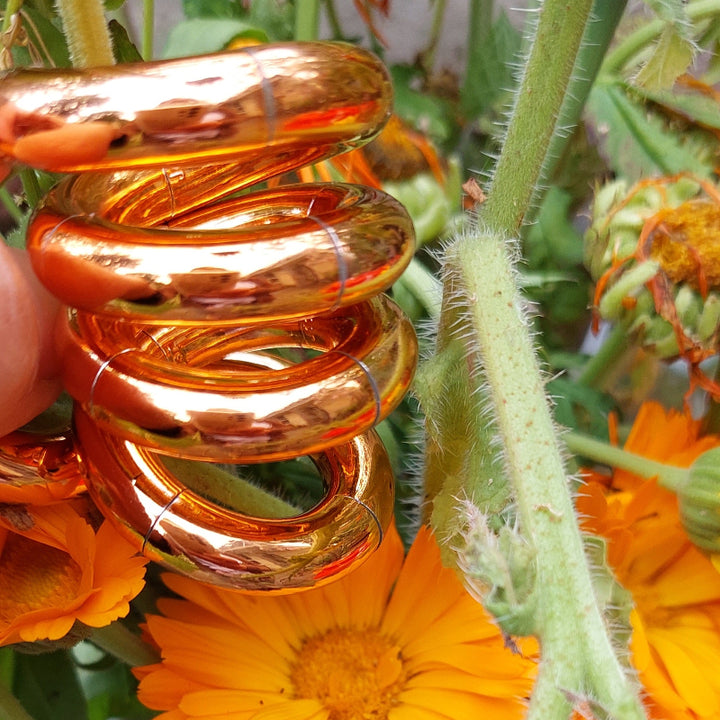 Tangle Metallic tangle oranje