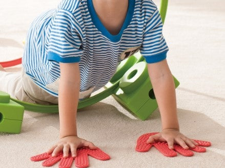 weplay Handen en voeten, 24 matjes, jong kind aan het kruipen met handen matjes, sensoriek materiaal, sensoriek speelgoed