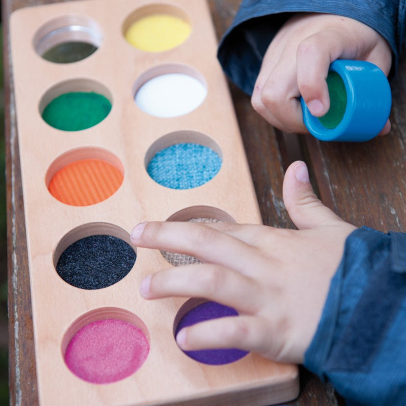 andreu toys Voelmemo plankje gevorderde blauw