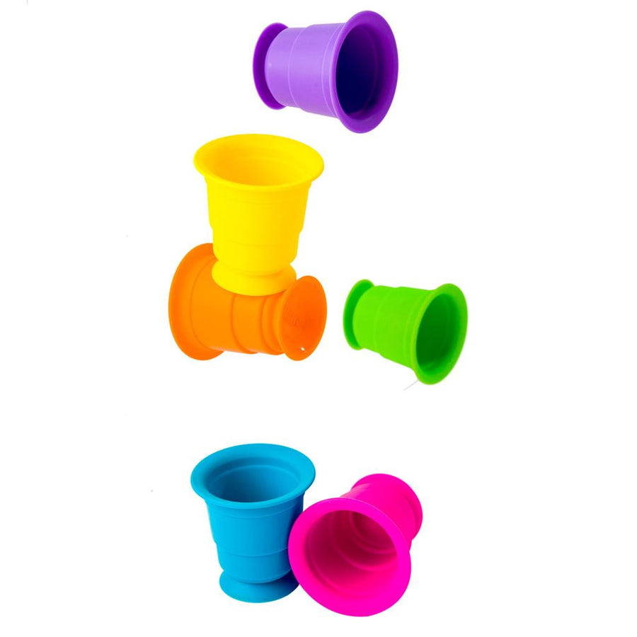 Fat Brain Toys Zuignap bekertjes op glas, spiegel en gladde oppervlakken