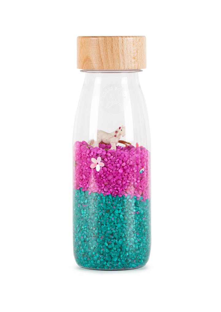 Petit Boum Sensorische sound fles eenhoorn