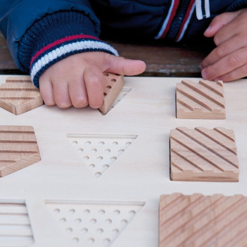 andreu toys Relief geo vormen puzzel