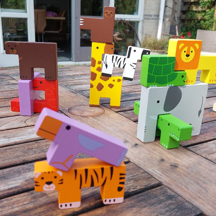 bigjigs Dieren Lock-A-Block tetris puzzel