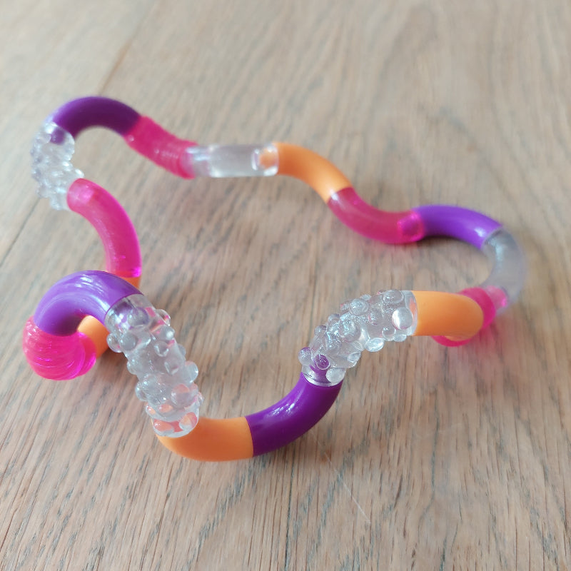 Tangle Tangle structuur oranje-roze-paars