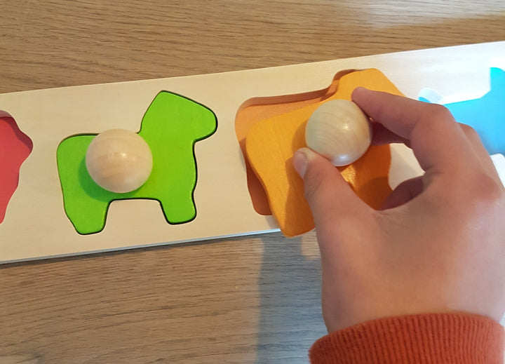 bigjigs Reuze knoppen dierenplank