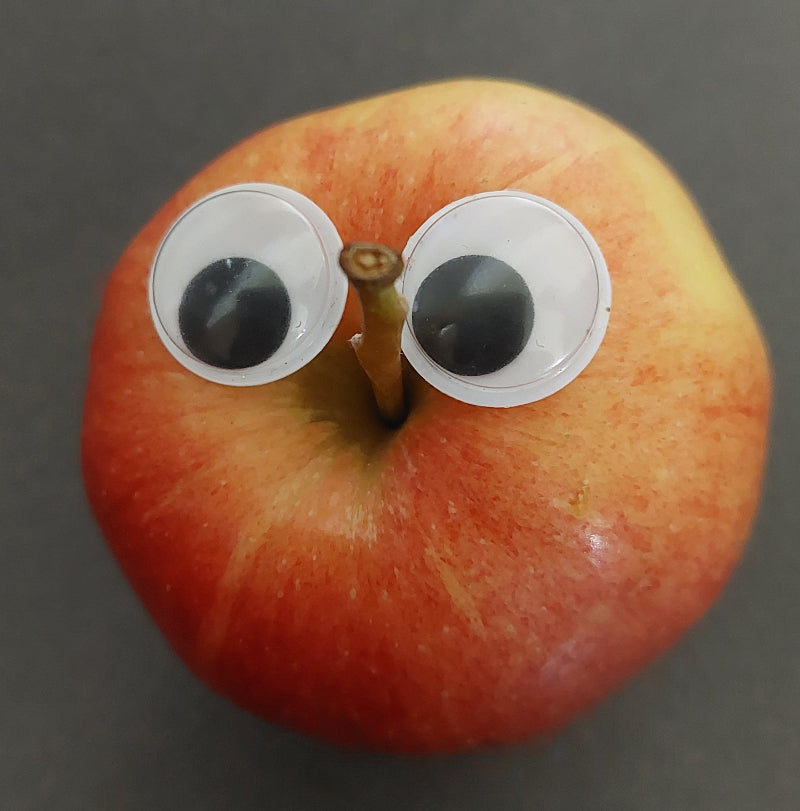 appel versiert met Wiebelogen groot