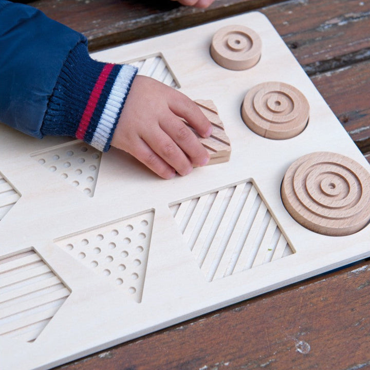 andreu toys Relief geo vormen puzzel