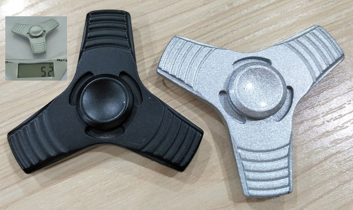 fidget spinner met gewicht, fidget spinner 0g zwaar, aluminium spinner, 