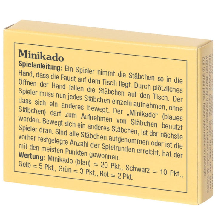 instructie voor minikado, mini mikado, fijn motoriek spel