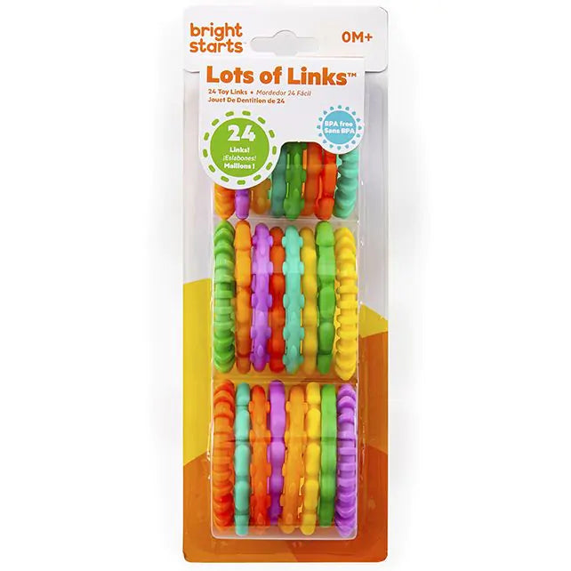lots of links van bright starts, 24 sensorische links met structuur, motoriekspeelgoed