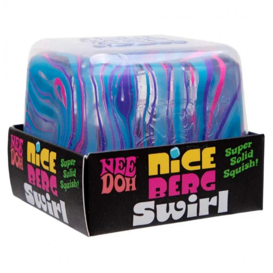 nee doh nice berg, grosser needoh, grote needoh, blauw in verpakking, originaal nee doh, sensoriek bal