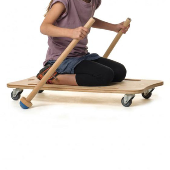 rollbrett von erzi, holz rollbrett, grove motoriek speelmateriaal
