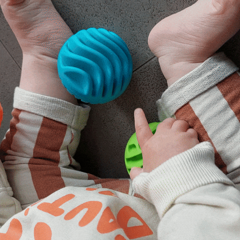 Sensory rollers zwaar, van fatbrain, zachte ballen, verschillende structuren en met gewicht
