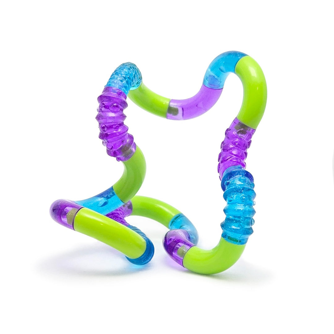 Tangle structuur paars-groen-blauw
