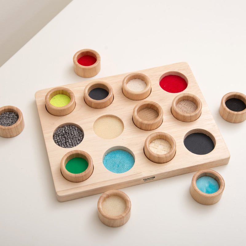 tickit touch match bord, sensoriekspel, voelspel, voelbord spel