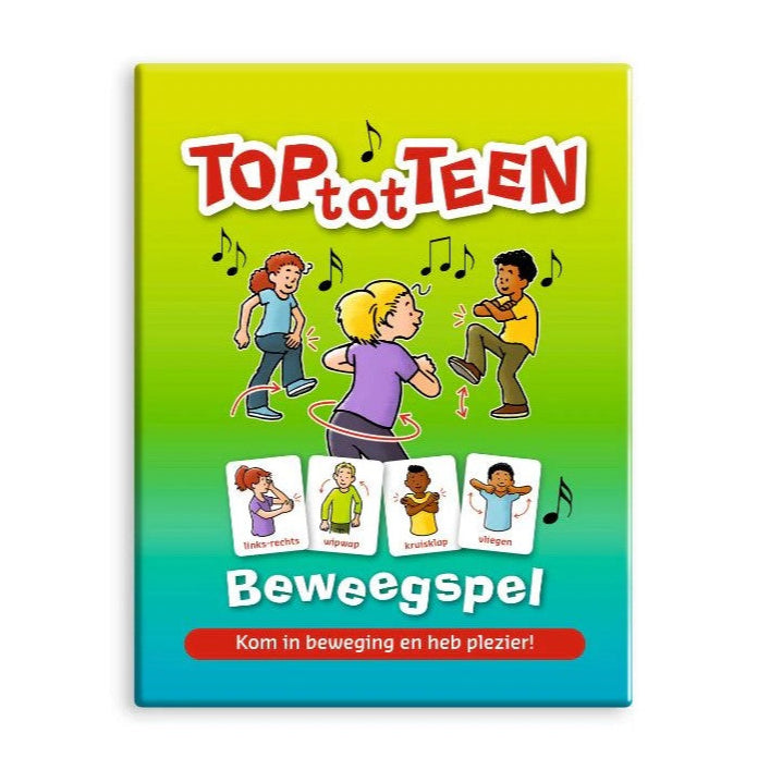 top tot een bweegspel kaarten, motoriek oefenmateriaal, toys42hands