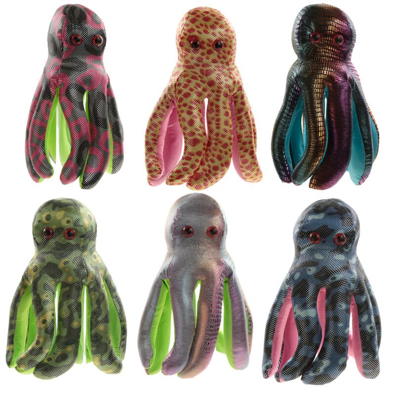 6 kleuren octopus zanddier, senosory, sandtier 